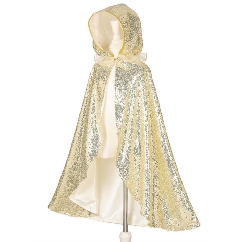 Souza Kostuum - Mantel - Amelia - Goud - Souza - 8-10 jaar (128-140) - Kostuum