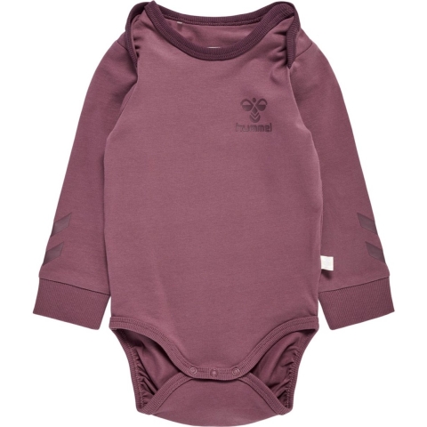 Hummel Romper L/æ - hmlMaule - Paars - Hummel - 74 - Romper L/S