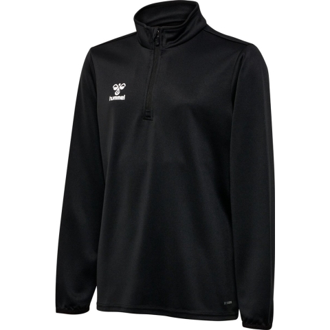 Hummel Blouse - HmlEssential halve ritssluiting - zwart - Hummel Teamsport - 12 jaar (152) - Shirts
