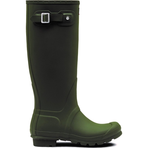 Hunter Regenlaarzen - Original Tall Wellington - Dark Olive - Hunter - 39 - Regenlaarzen