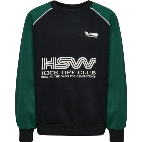 Hummel Sweatshirt - Oversized - Dark Green - Hummel - 9-10 jaar (134-140) - Sweatshirt
