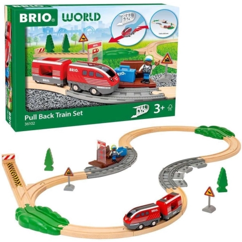 BRIO World Treinset - Trek & Slip - 28 Onderdelen - BRIO - OneSize - Trein