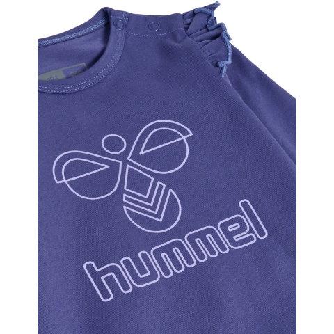 Hummel Romper l/s - HmlEline - Schipper Blue - Hummel - 74 - Romper L/S