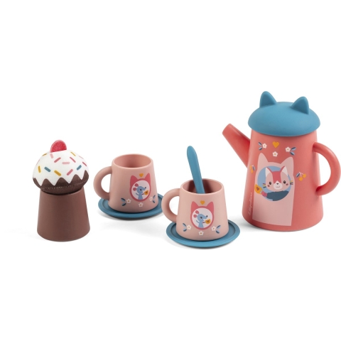 Lilliputiens Badspeelgoed - Te-Set - Jeanne de kat - Lilliputiens - OneSize - Badspeelgoed