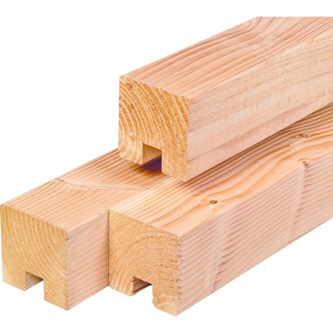 Sleuf-/eindpaal douglas 11,5x11,5x300 cm Tuindeco - Tuindeco