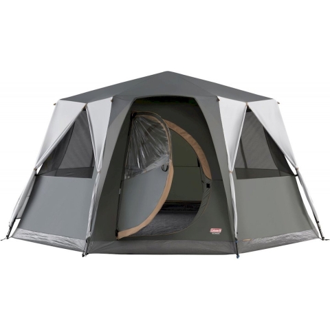 Coleman Octagon - 8 persoons tent met 360° view - volledige stahoogte - grijs