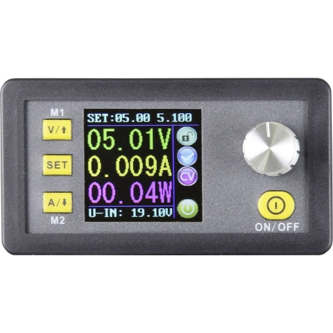 Joy-it JT-DPH5005 Labvoeding, step-up/step-down 0 - 50 V 0 - 5 A 250 W Schroefklem Op afstand bedienbaar, Programmeerbaar, Smal model Aantal uitgangen: 1 x