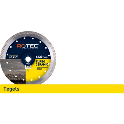 Rotec 704.2303TS TURBO CERAMIC', ø230x22,2mm - 704.2303TS