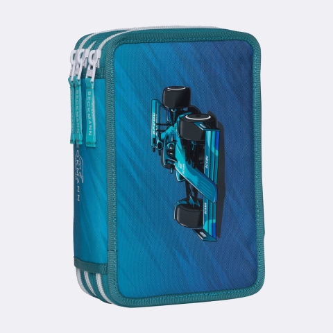 Beckmann Etui m. Inhoud - Racen - Groen - Beckmann - OneSize - Pennenzak