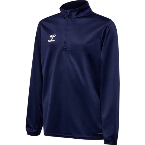Hummel Blouse - HmlEssential halve ritssluiting - Marineblauw - Hummel Teamsport - 8 jaar (128) - Shirts
