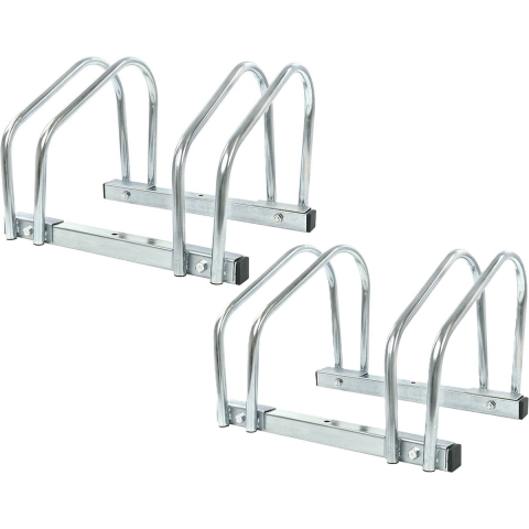 Fietsenrek - standaard - 2x - 4 fietsen - metaal - 41 x 32 x 26 cm -