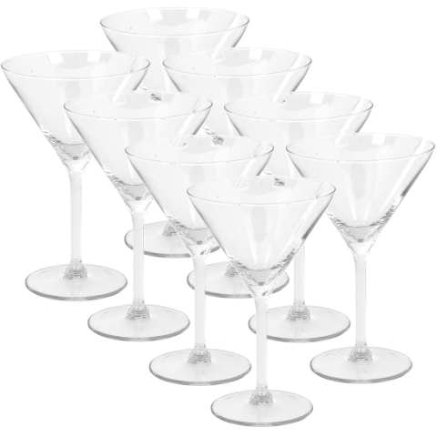 Martini glazen - 20x stuks -260 ml - glas - cocktailglazen -