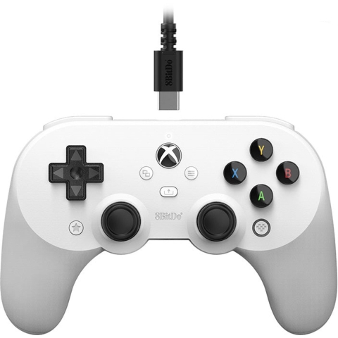 8BitDo Pro 2 Wired Xbox Gamepad - White (Hall Effect)