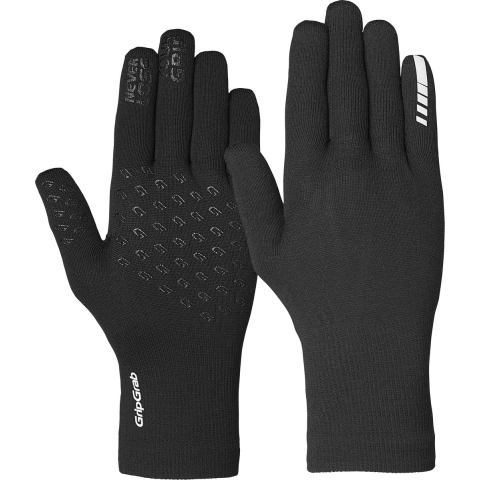GripGrab Waterproof Knitted Winter fietshandschoenen zwart, 9-10