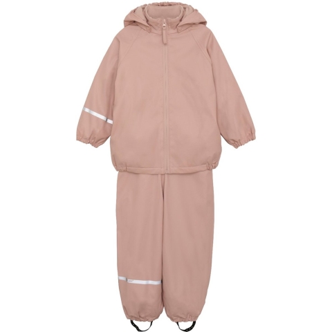 CeLaVi Regenkleding m. Fleece - Recyclen PU - Misty Rose - CeLaVi - 120 - Regenkleding