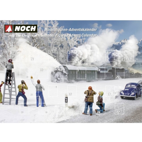NOCH 36998 N Adventskalender met figuren figuren Geverfd