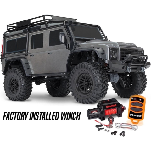 Traxxas TRX-4 Land Rover Defender met lier - Zilver