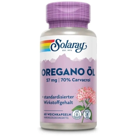 Solaray Oregano-olie 70% Carvacrol 60 softgels