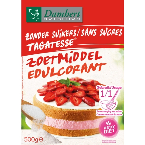 3x Damhert Tagatesse Zoetmiddel Suikervrij 500 gr