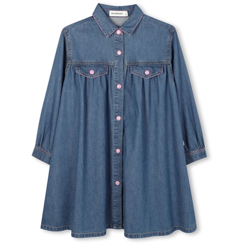 Billieblush Jurk - Denim Indigo Blue - Billieblush - 6 jaar (116) - Jurk