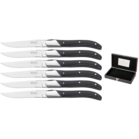 Blackwell Steakmessen Laguiole - Ebbenzwart - 6 Stuks