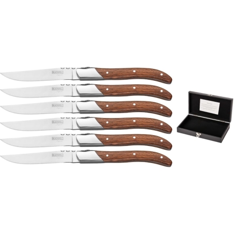 Blackwell Steakmessen Laguiole - Rozenhout - 6 Stuks