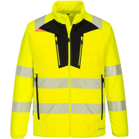 Reflecterende hybride werkjas - geel - XL