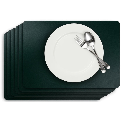 Cosy & Trendy Placemats Leather Look Pine Grove 43 x 30 cm - 6 Stuks