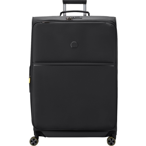 DELSEY PARIS Turenne Soft 4 Double Rolls Val Exp Trolley 82 - Softcase - 4 zwenkwielen - Zwart