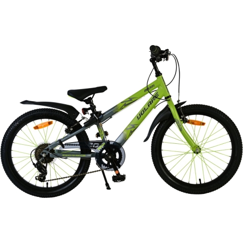 Volare Rocky - Kinderfiets - 20 inch - 7 versnellingen - Groen/Grijs