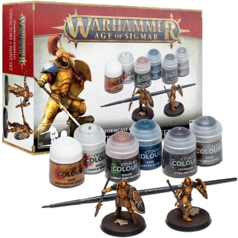 Warhammer: Age of Sigmar - Stormcast Eternals Vindictors + Paints Set