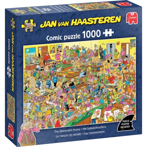 Jan van Haasteren Het bejaardentehuis– 1000 stukjes puzzel (Jumbo)