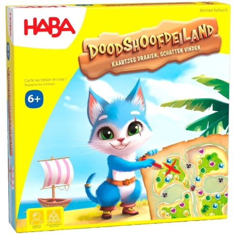 Doodshoofdeiland– Herover de schatten (6+) | Coöperatief Flip&Write Spel | HABA