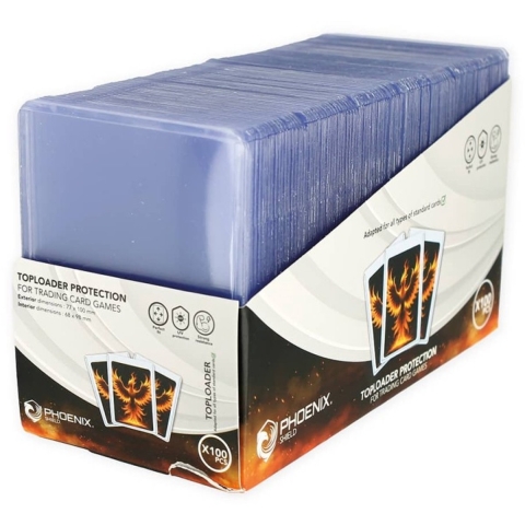 Toploader Protection voor Trading Cards (35 PT - 3" x 4" - 100x) | Phoenix Shield