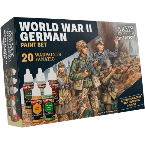 WWII German Warpaints– 20 kleuren set voor authentieke Duitse WOII‑miniaturen (18 ml) - The Army Painter