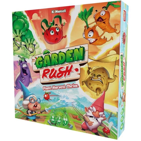 Garden Rush– twee spelers tegellegspel van Space Cowboys