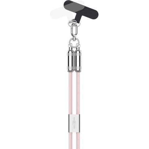 Ansmann 1700-0189 USB-kabel Apple Lightning stekker, USB-C stekker 1.2 m Pink