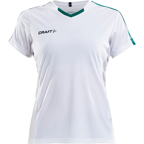 Craft 1905583 Progress Contrast Jersey JR - White/Team Green - 134/140