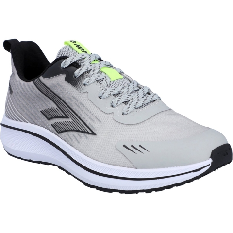 Hi-Tec Santorini Polyester Heren Sneakers In Cool Grijs/Zwart/Zuur Groen