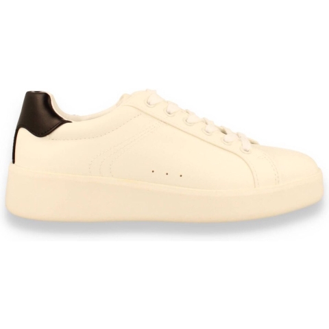 ONLY SOUL 4 Polyurethaan Dames Wit/Zwarte Sneakers