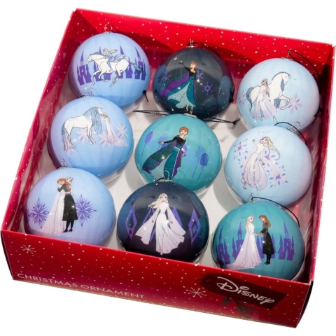 Box kerstbal plc d7 5 cm frozen 9st Kurt S. Adler - Kurt s adler