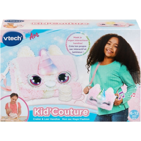 VTech Kid'Couture Unicorn Creëer & Leer Handtas + Licht en Geluid Wit/Roze
