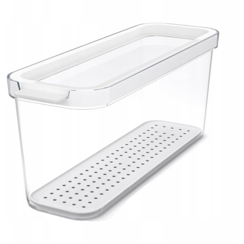 Rotho CAUMA Koelkastorganizer 27x9.2x11.3 cm 2L Wit/Transparant