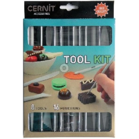 Cernit Gereedschapskit - 8 Onderdelen - Cernit - OneSize - Toebehoren