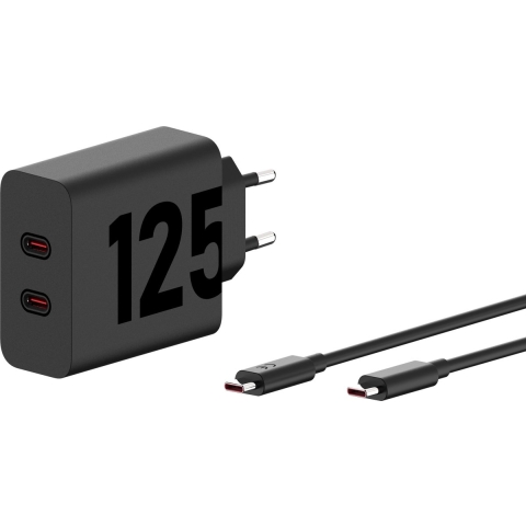 Motorola USB-oplader 125 W USB-C USB PD 3.0 Zwart