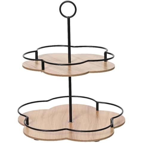 Etagere bamboe Ø28.5x33cm