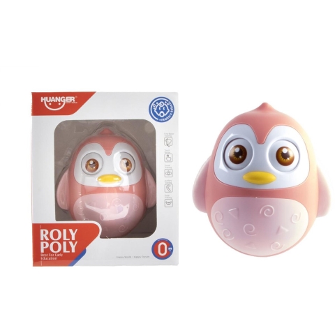 Tuimelaar Pinguïn roze 12cm