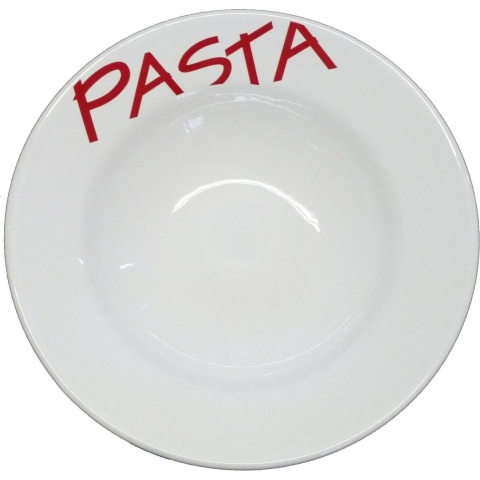 Diep bord PASTA wit 26cm a 6stuks