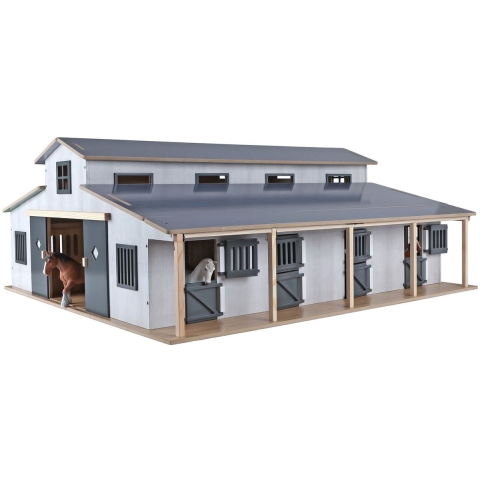 Kids Globe paardenstal met 7 boxen 1:24