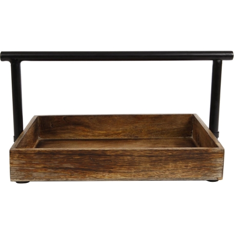 Etagere mango/metalen greep